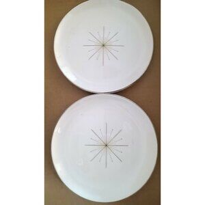 Homer Laughlin Modern Star Vintage China Salad Bread Plates Set Of 2 6 3/4'